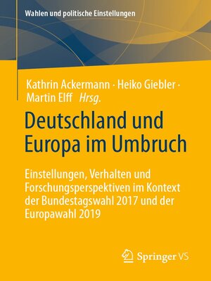 cover image of Deutschland und Europa im Umbruch